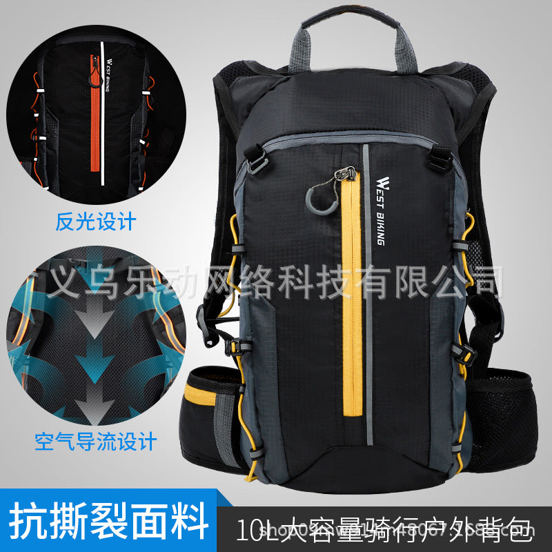 多機能アウトドアバックパック 隠し収納付き 10L