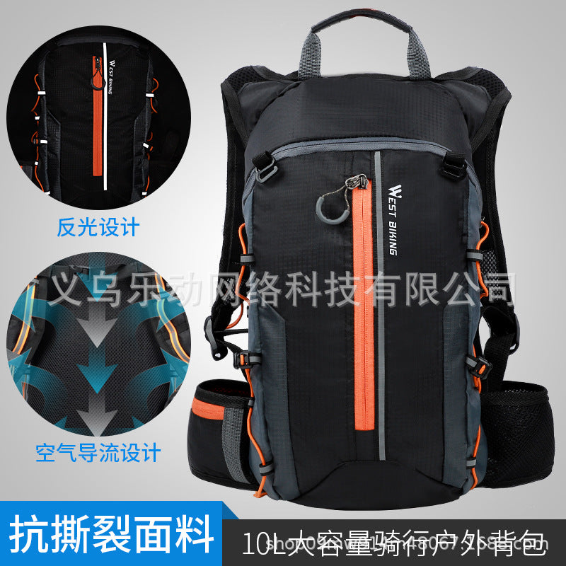 多機能アウトドアバックパック 隠し収納付き 10L