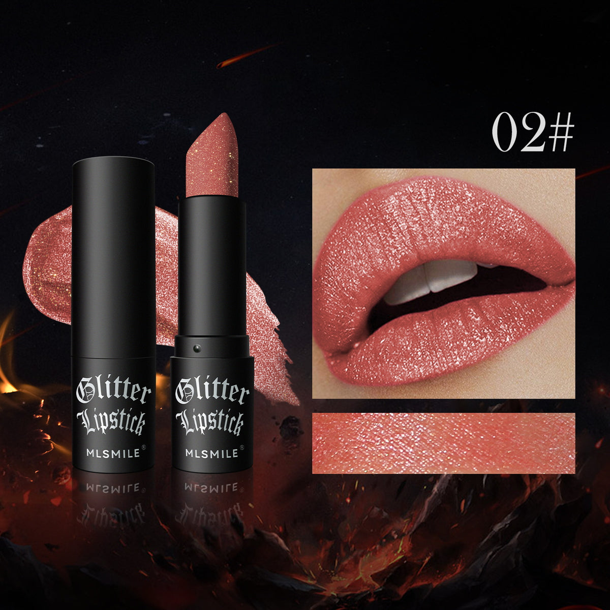 💄✨ グリッターリップスティック — ウォータープルーフ