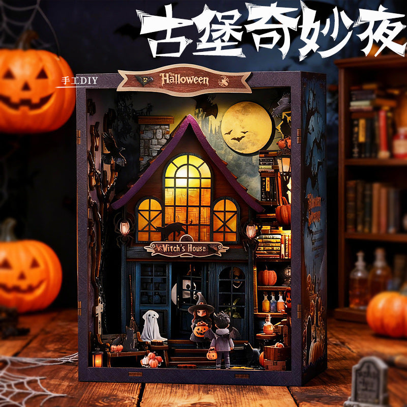 🎃🧙‍♀️ DIY魔女の家 ミニチュア — ハロウィン3Dブックヌック