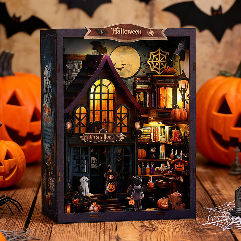 🎃🧙‍♀️ DIY魔女の家 ミニチュア — ハロウィン3Dブックヌック