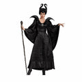 🧙♀️ ハロウィン マレフィセント コスチューム — 黒いドレスと角付きヘッドドレス