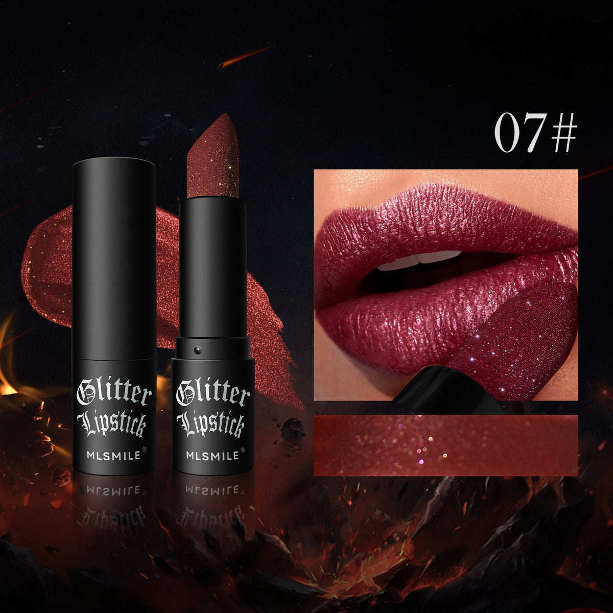💄✨ グリッターリップスティック — ウォータープルーフ