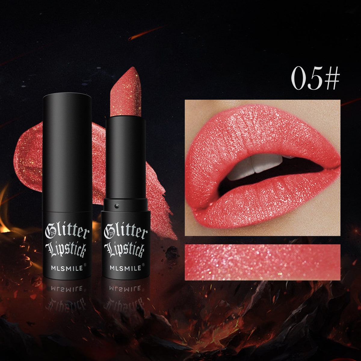 💄✨ グリッターリップスティック — ウォータープルーフ