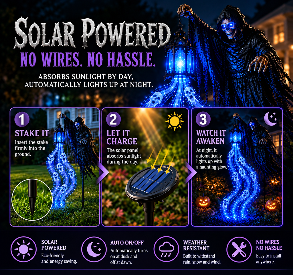 ハロウィン LED ゴーストデコレーション